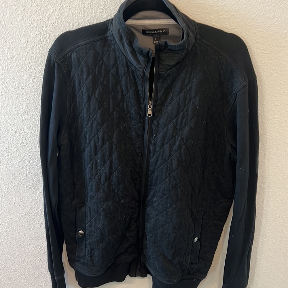 Banana Republic Men's Full Zip Large Long Sleeve Jacket